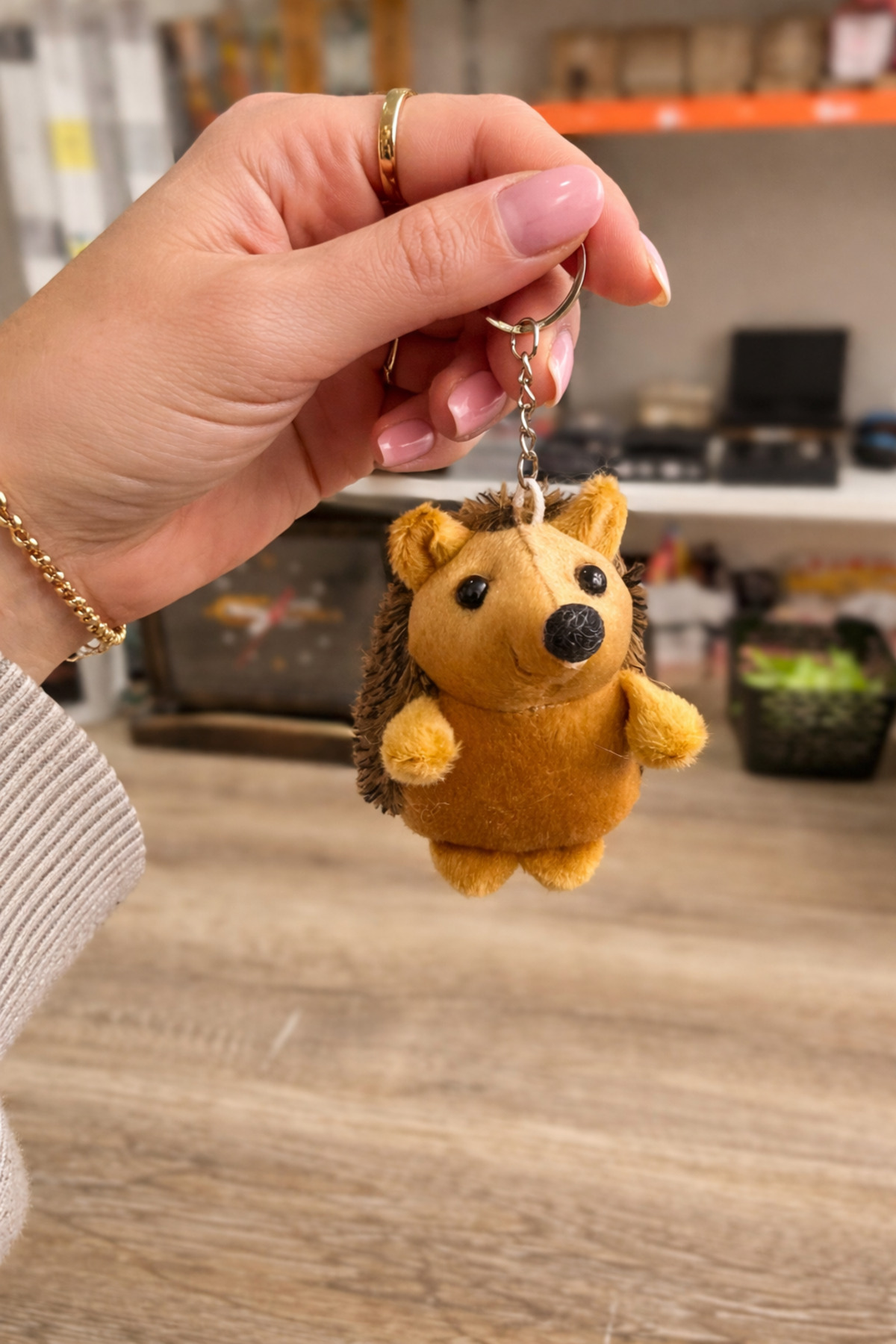 Bymiel Cute Plush Hedgehog Keychain – Soft Textured Mini Toy- Trendyol