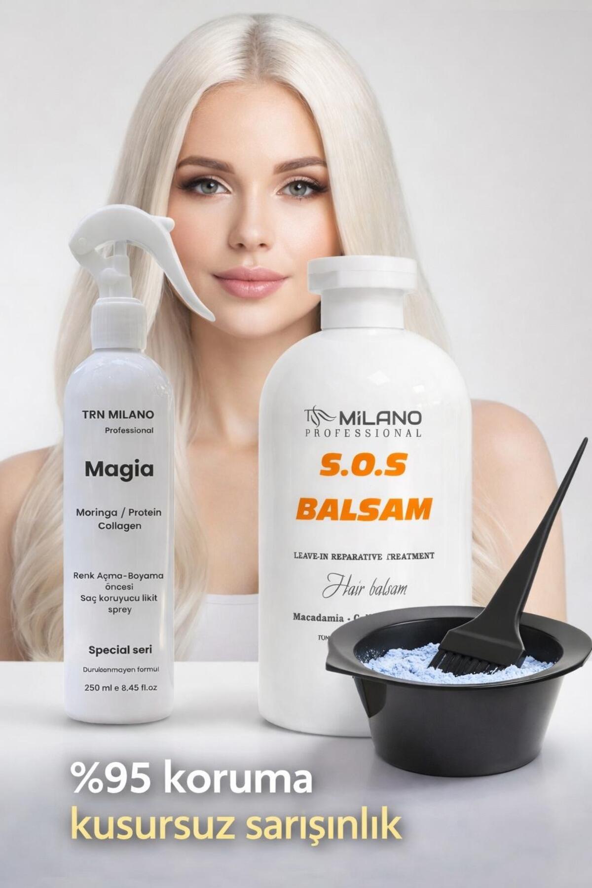 MAGİA SAÇ KORUYCU SPREY 250 ML VE 500 ML SOS BALSAM — MS1 — تصویر 4 از 7
