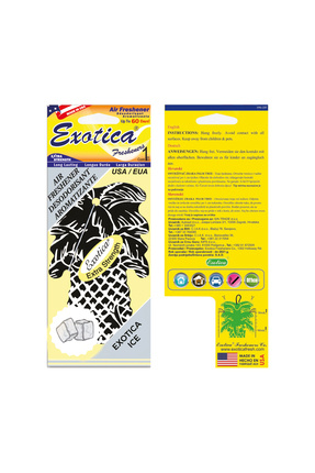 Exotica Fresheners Palm Tree Ice Oto Asma Koku (Made In Usa)