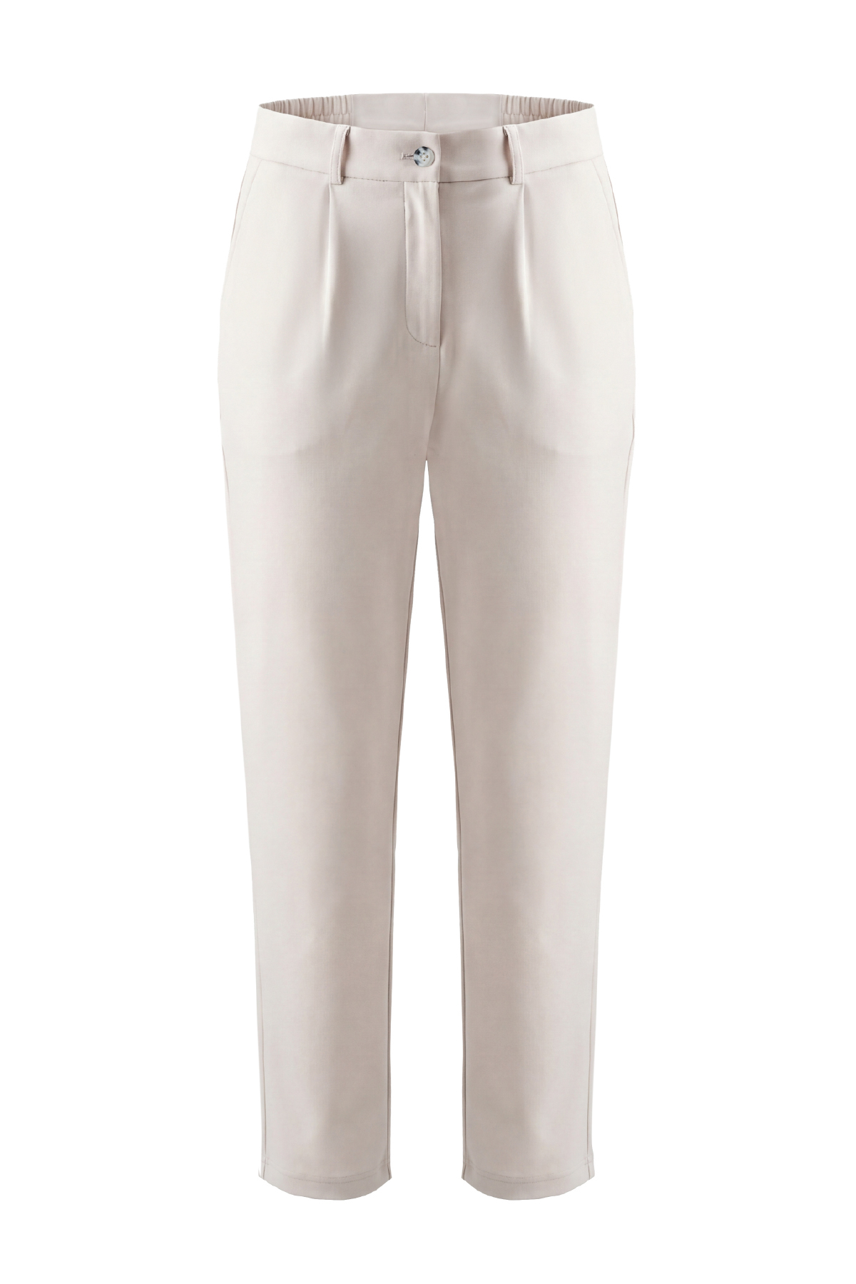 Kadın Flexon Ultra Esnek Relaxed Beli Lastikli Jogger Pantolon Krem W702-R0433-06 7
