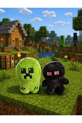 Ailenizin Oyuncakçısı 20 cm Creeper ve Enderman pelüş oyuncak 2'lı olarak gön...