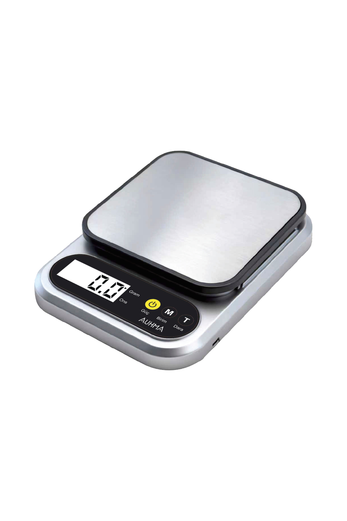 ترازوی دیجیتال آشپزخانه و قهوه AES1 با دقت بالا – سطح استیل ضد زنگ، صفحه نمایش LCD