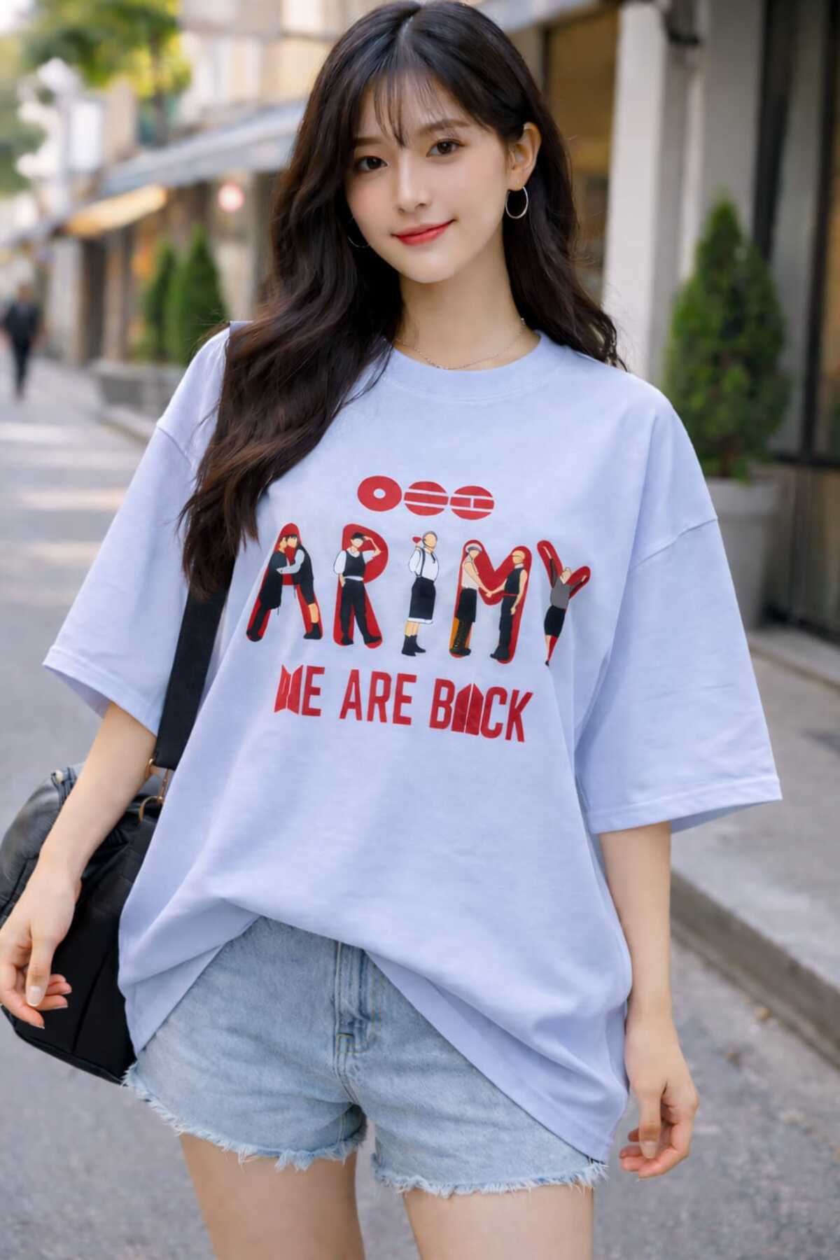 Arirang World Tour BTS Printed Oversize T-Shirt