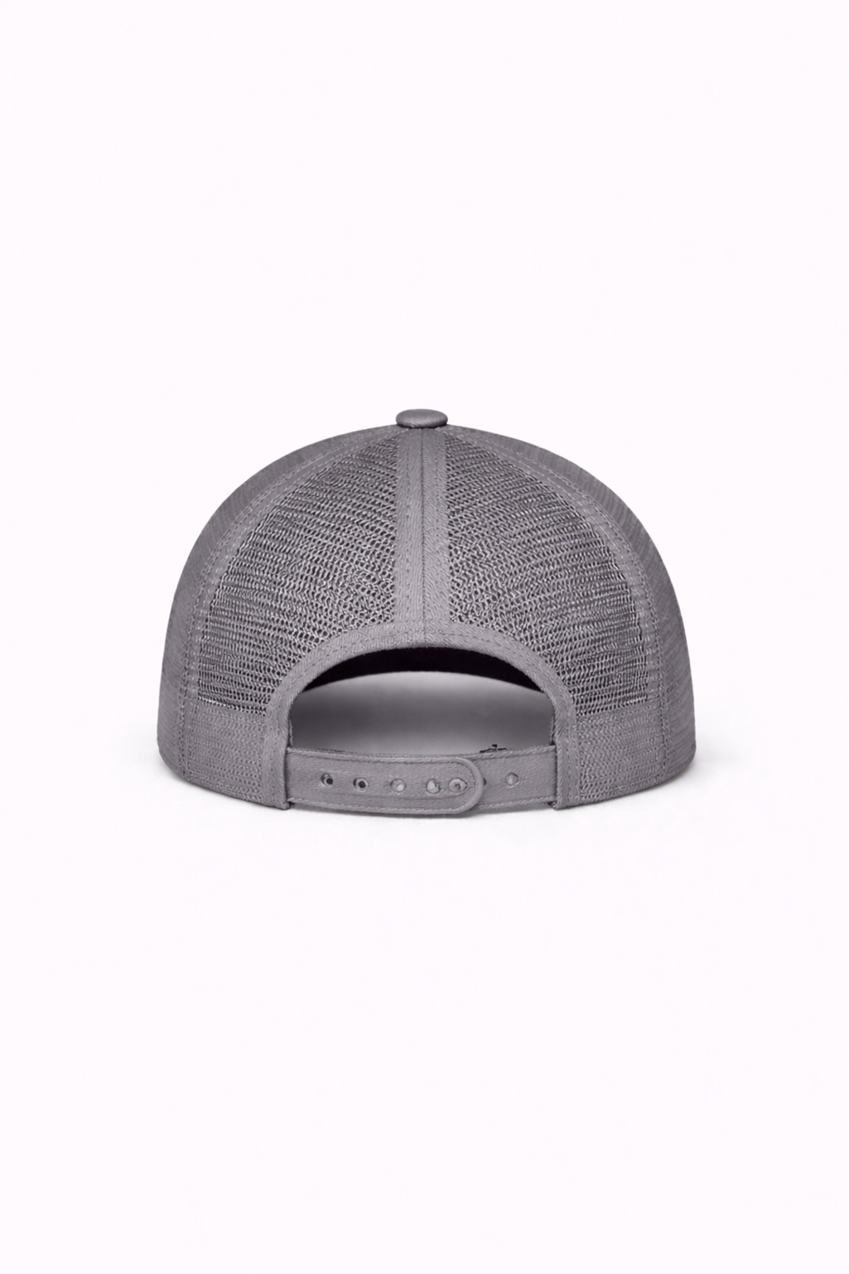 OUS Unisex Fileli Şapka Gri– Yazlık Nefes Alabilir Trucker Cap görsel 3