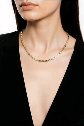 AYMİRA MOONLİGHT OVAL GOLD ÇELİK KOLYE
