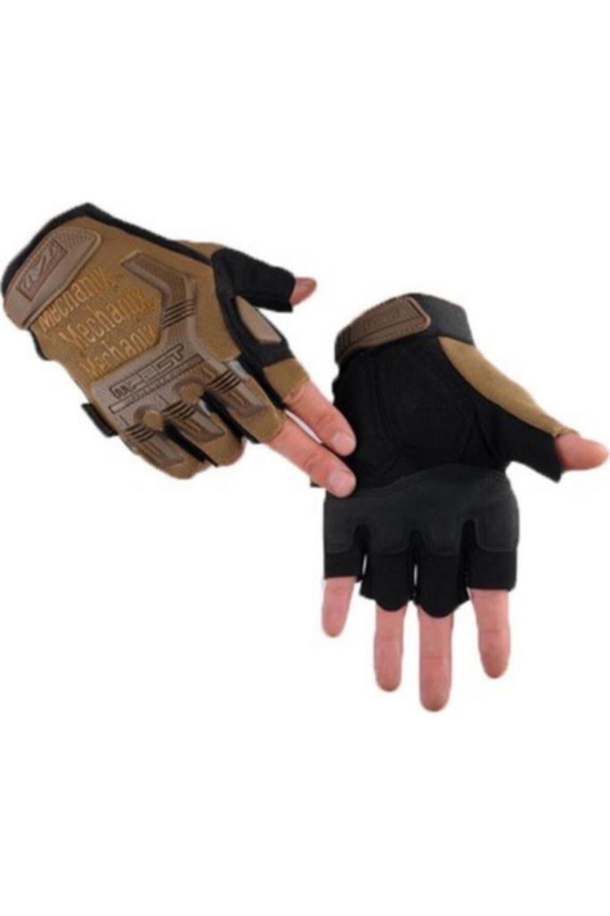 SINGLE SWORD Mechanix Yarım Parmak - Koruyucu Destekli Kadın&Erkek unisex Koruyucu Eldiven