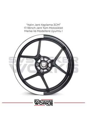 ARONA Motosiklet Jant Kaplama Yarım Yüksek Kaliteli Folyo 1 Paket 1 Motosikle...