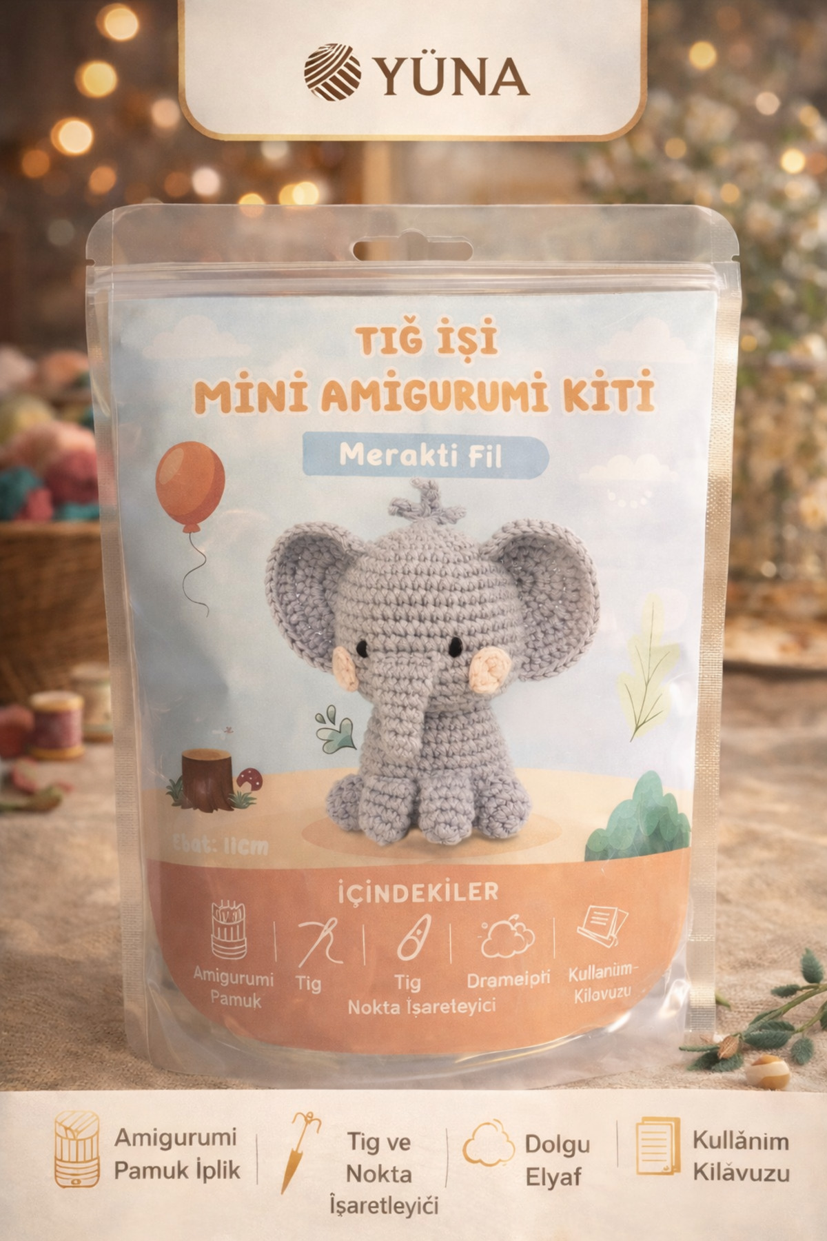 Hello Mini Amigurumi Kiti - Tığ İşi Mini Amigurumi Tam Set