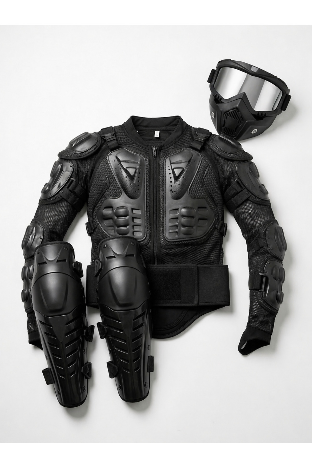 ax7 Body Armor + Knee Armor + Face Armor Motosiklet Tam Koruma