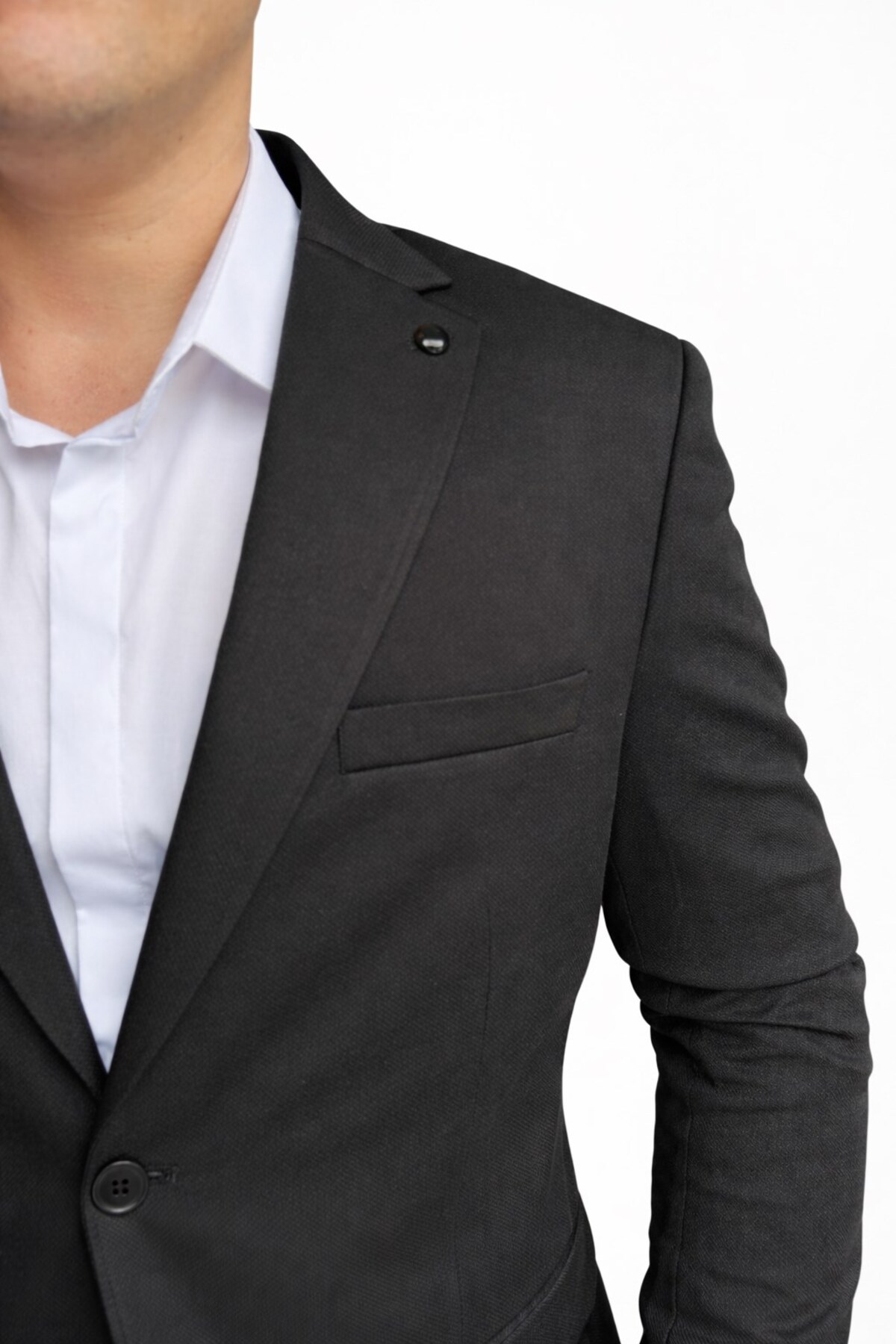 Plus Scorpion Slim Fit Pike Dokuma Erkek Blazer Ceket, Modern Şık Günlük Kombin görsel 5