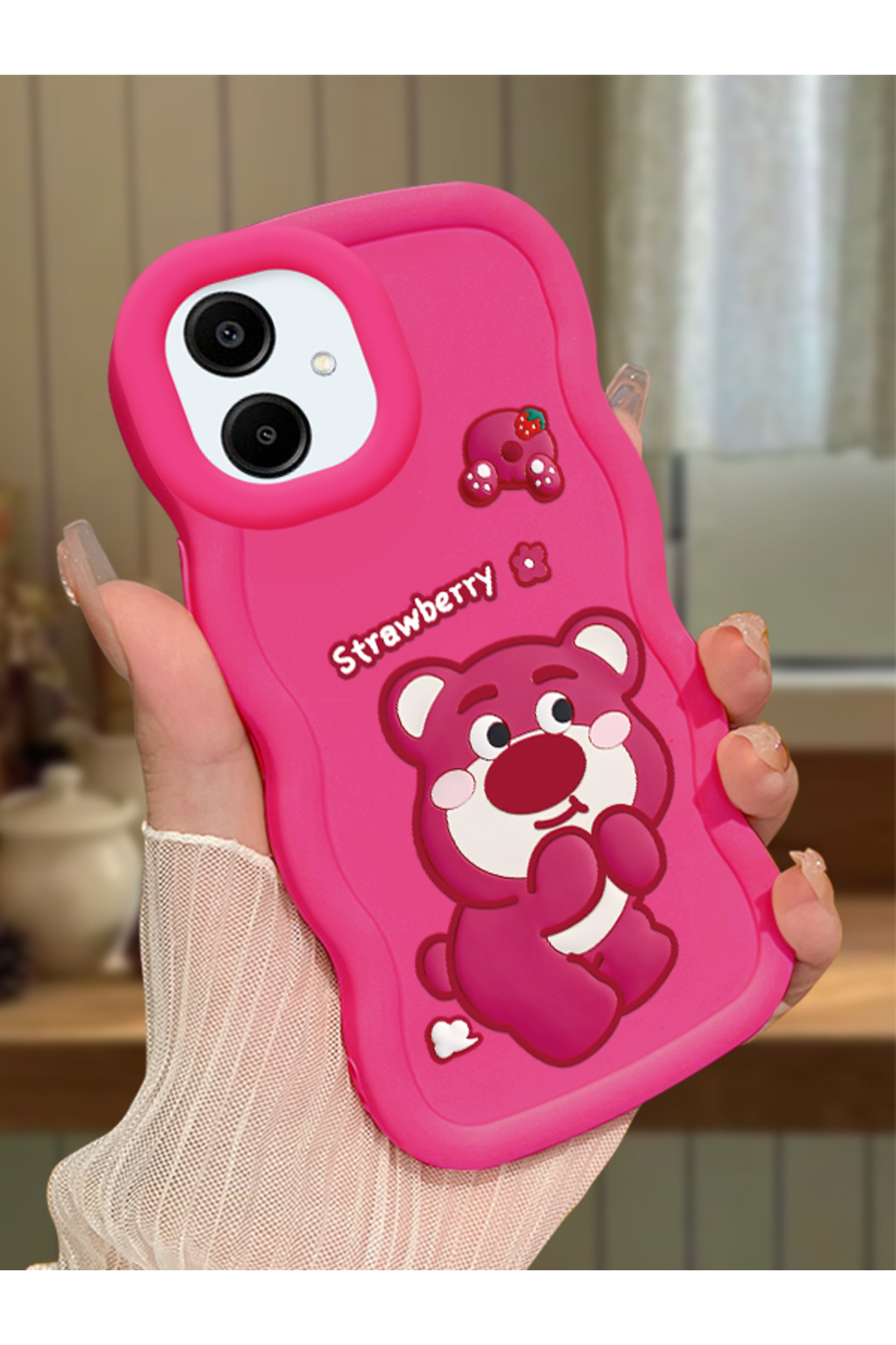 Samsung Galaxy A06 4G Compatible fuchsia Silicone Case Camera Protected Shock Absorbing Design Stylish Printing