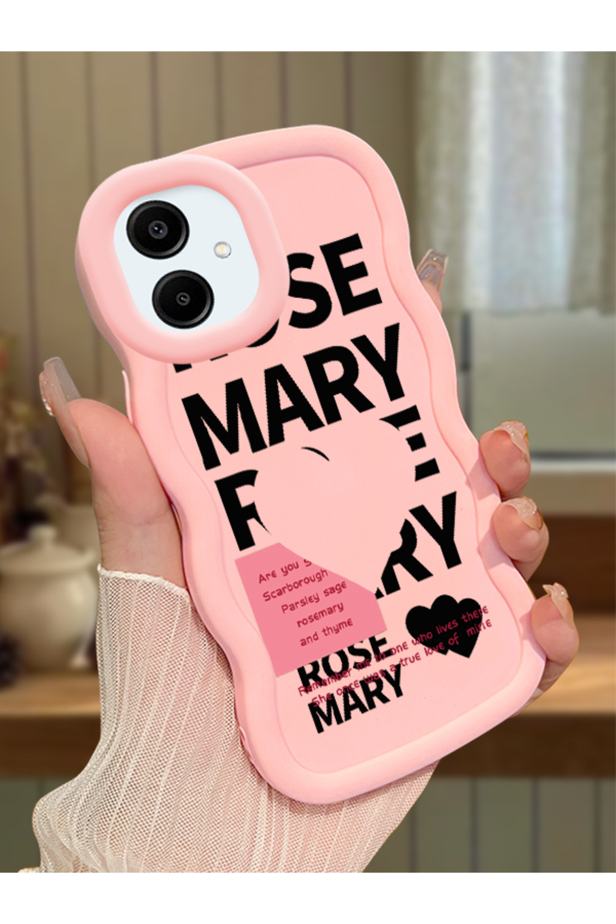 Samsung Galaxy A06 4G Compatible Pink Silicone Case Camera Protected Shock Absorbing Design Stylish Printing