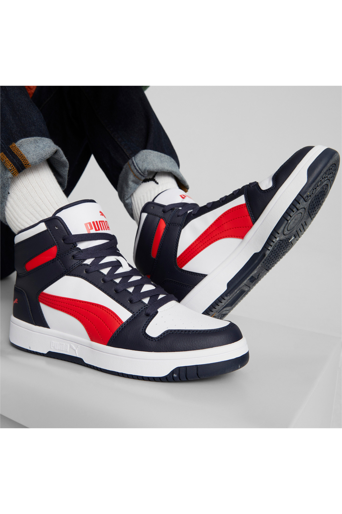 Puma Rebound Layup Sl Parisian Unisex Renkli Spor Ayakkabı görsel 3
