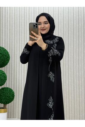 BYH MODA TAŞLI FERACE ELBISE