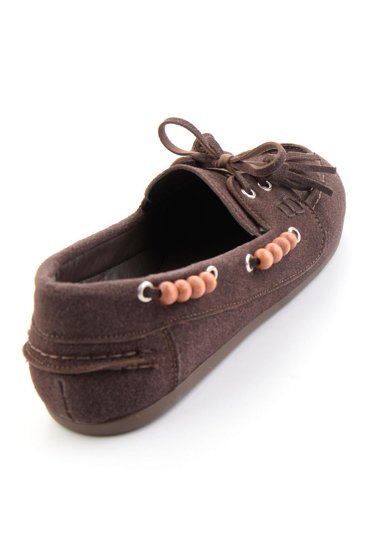 Bambi Kahve Kadın Loafer Ayakkabı K01936070072 görsel 4