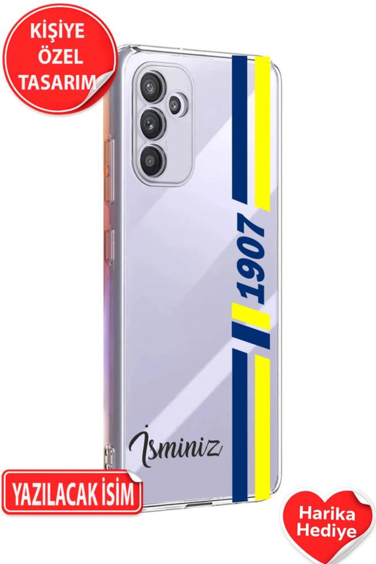 Samsung Galaxy A54 Compatible Personalized Gift Name Printable Patterned Transparent Silicone Case