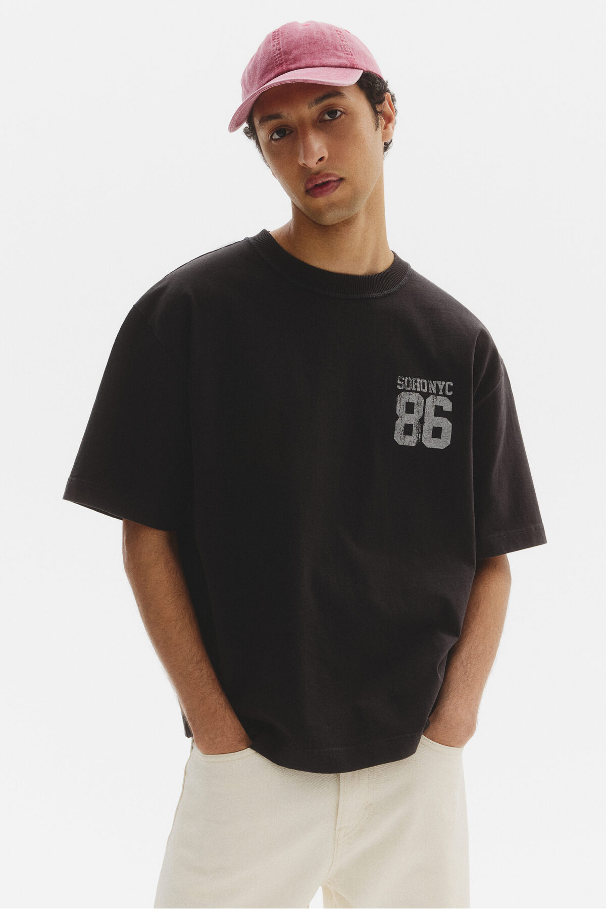 تی‌شرت طرح‌دار گشاد اچ اند ام تی شرت H&M