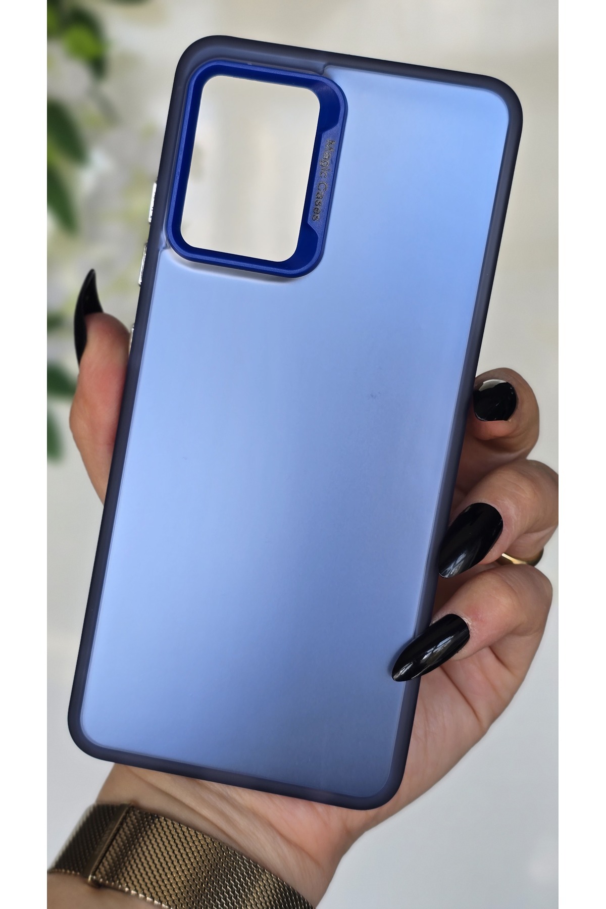 Samsung Galaxy A32 Compatible Blue Color Transition Matte Silicone Case Camera Frame Luxury Electro