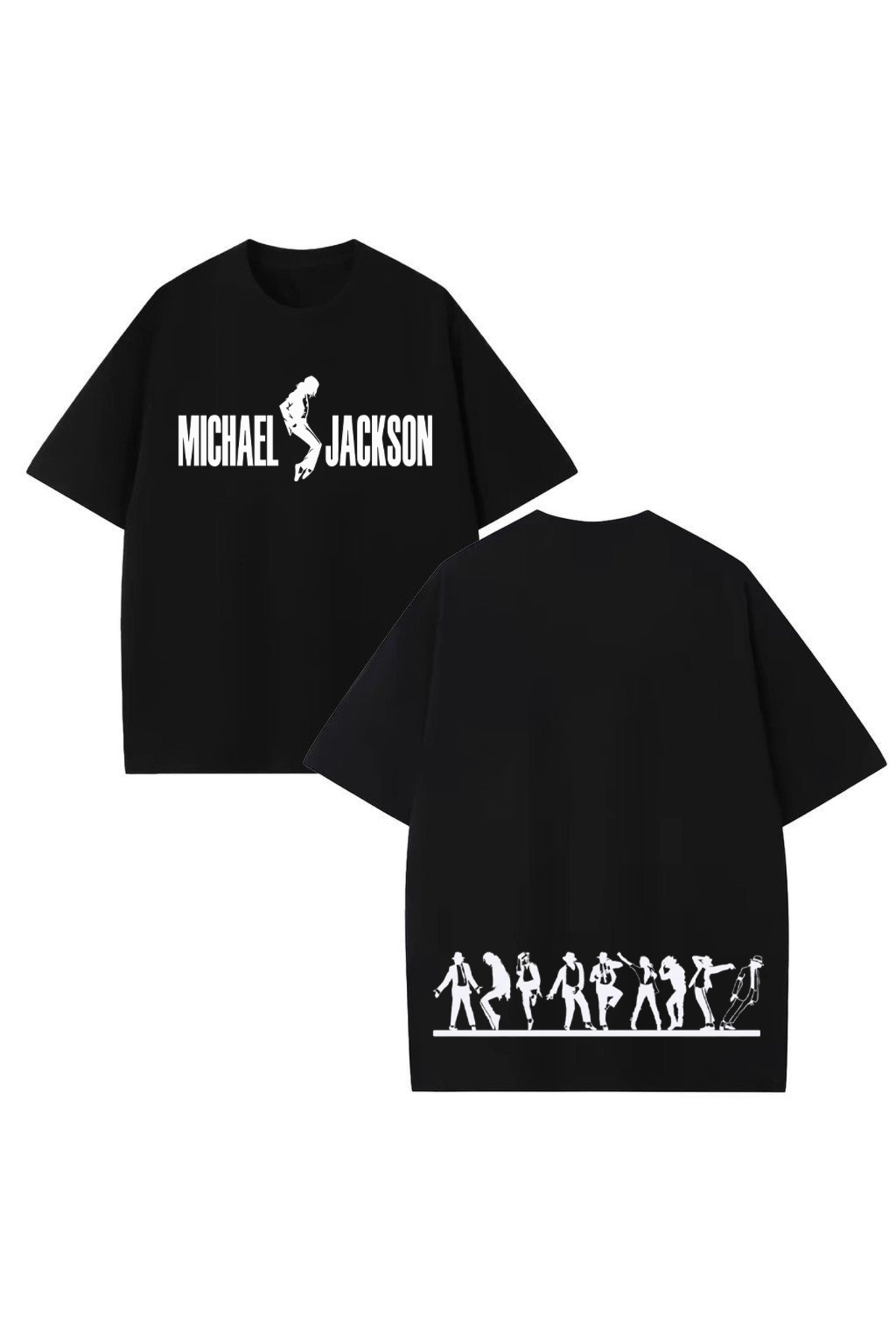 STİL-X Michael Jackson Baskılı Unisex %100 Pamuklu Oversize T
