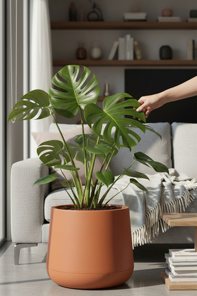 TEMMUZ HOME 7 Litre Modern Tasarım Atlas Çiçek ve Bitki Saksısı -Kaliteli Day...