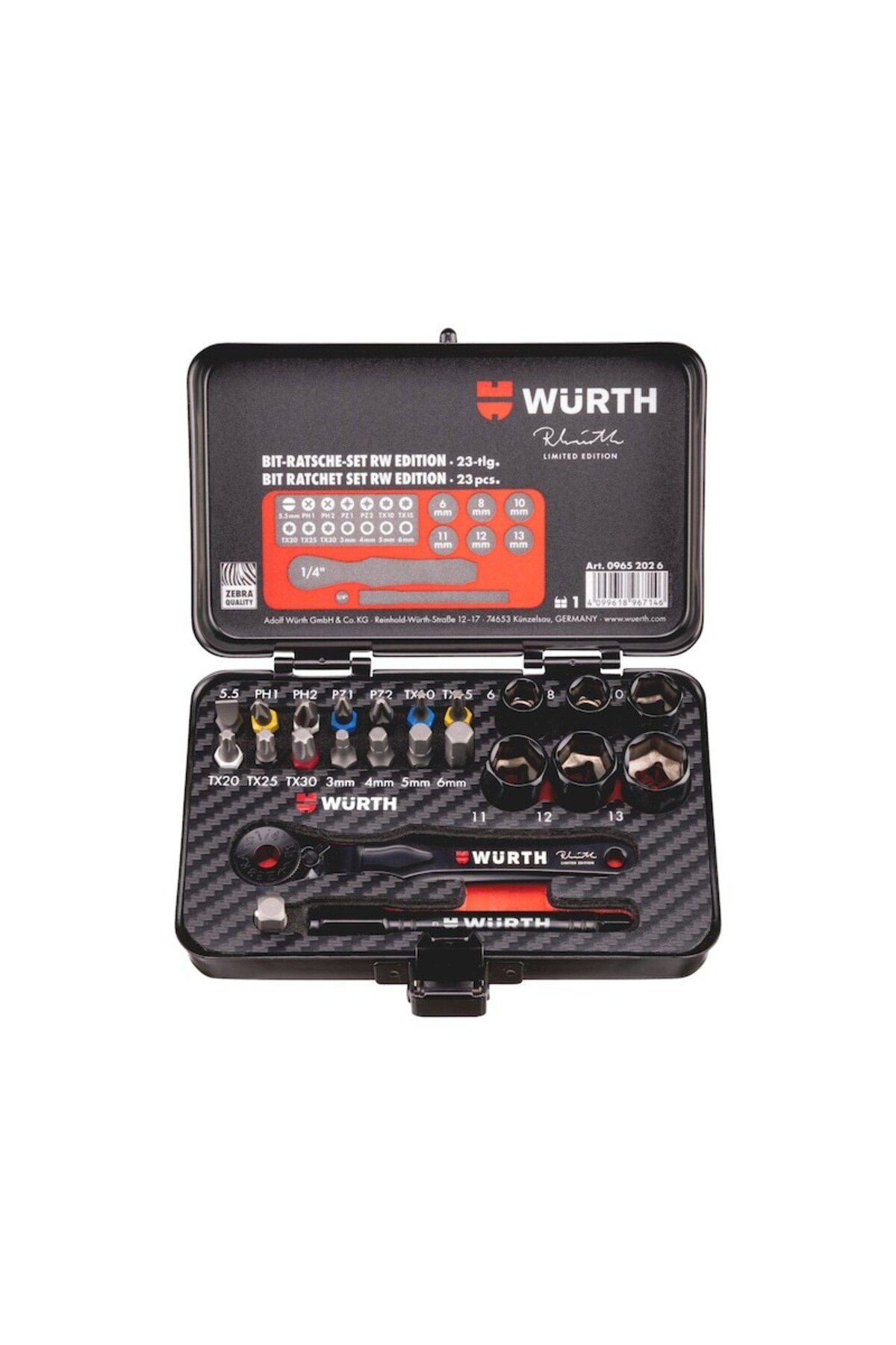 Würth Cırcırlı Lokma ve Bits Uç Seti (23 Parça) Reinhold İmzalı