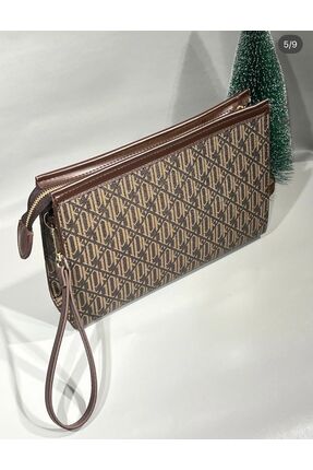 DUKKANAJIA Clutch Kaliteli Trend Monogram çanta