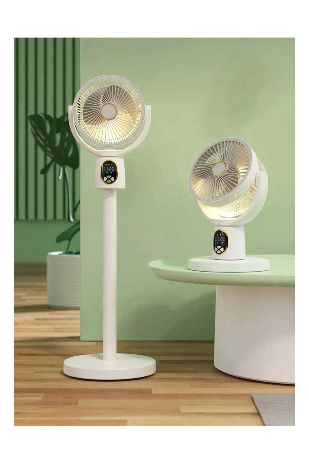 Generic Rechargeable Desktop and Standing Extendable Fan with 4-Stage ...