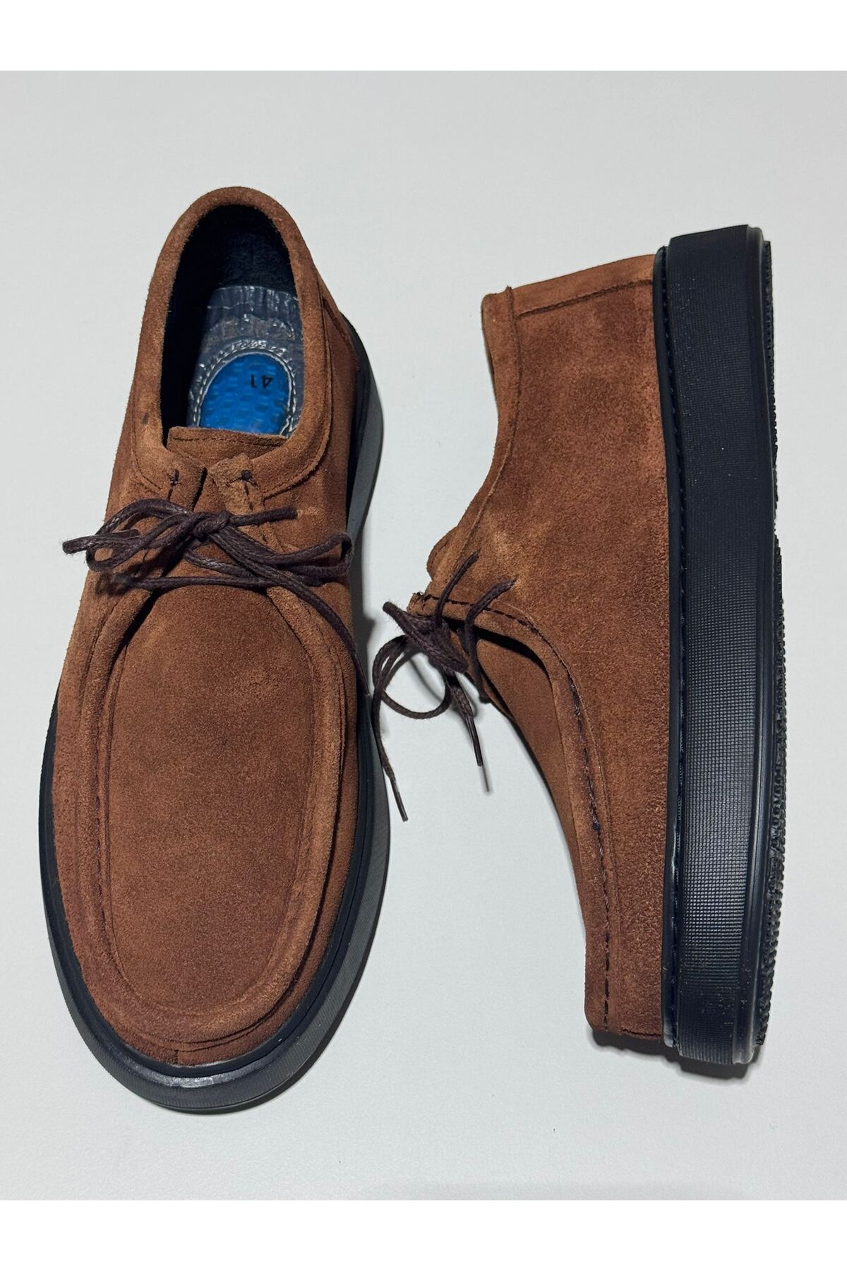 Greyybull Shoes taba süet deri erkek spor ayakkabı görsel 4