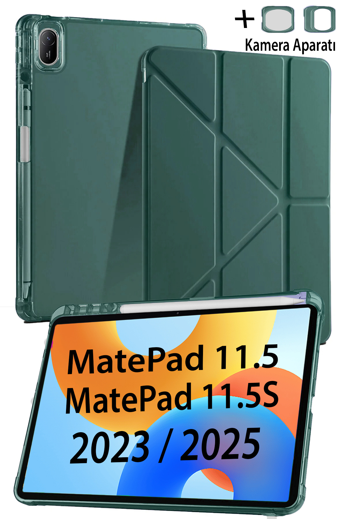 Huawei Matepad 11.5s / Air /11.5 Inch / Papermate 2025 2023 Compatible (with Camera Attachment) Case with Pencil Compartment