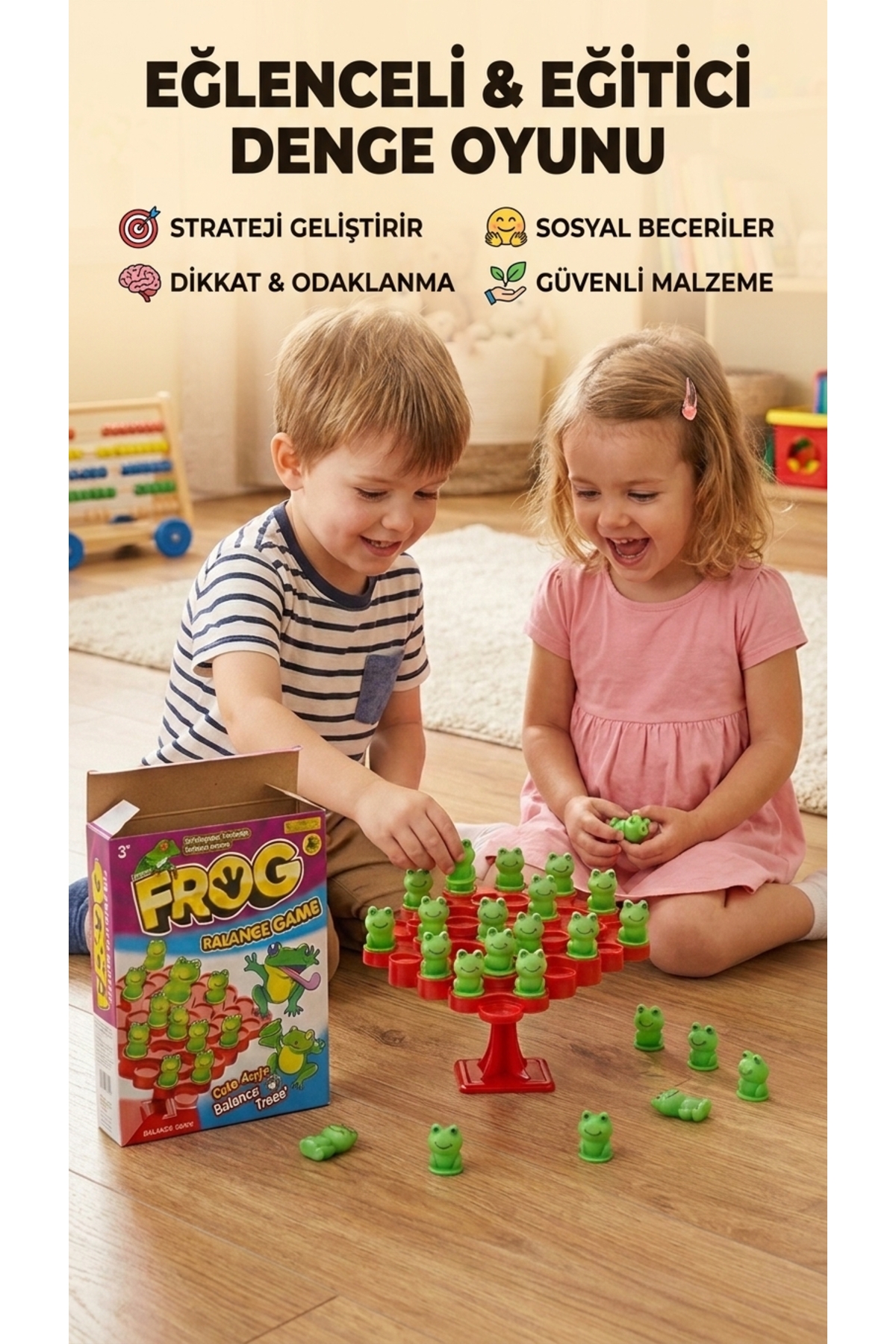 ANT TOYS Frog Game Balance Denge Oyunu Kurbağa Denge Akıl Zeka