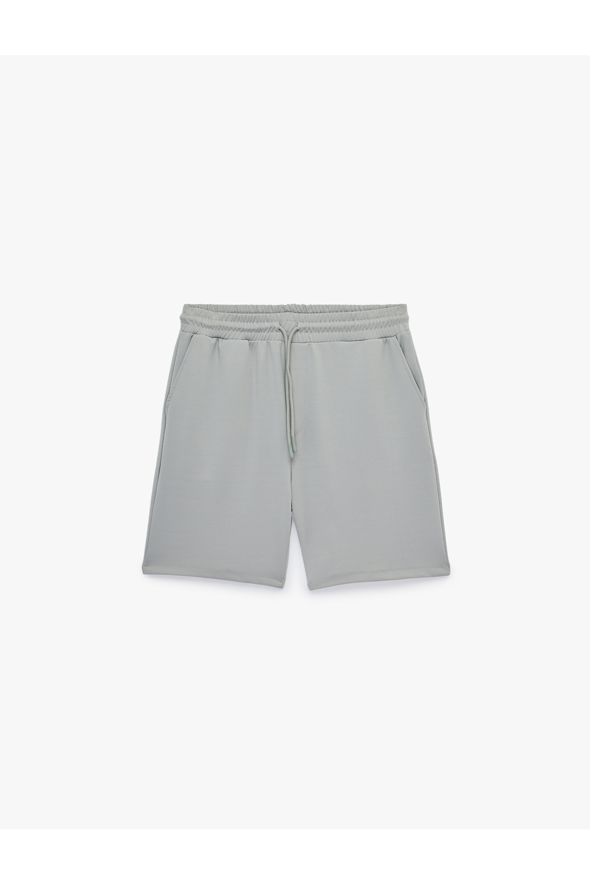 Koton Regular Fit Cepli Beli Bağcıklı Bermuda Şort görsel 3