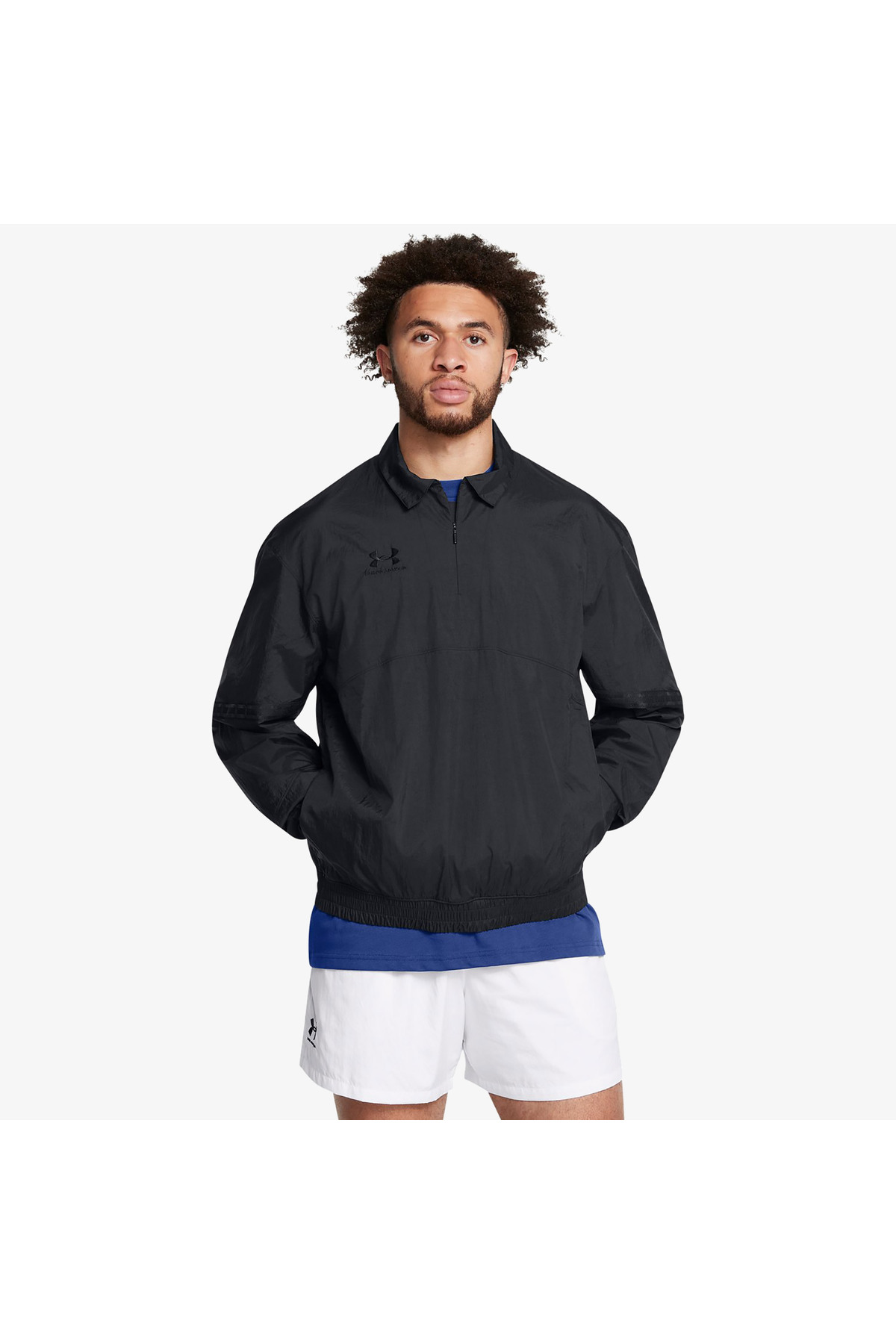 Under Armour 96 Terrace Drill Erkek Siyah Sweatshirt