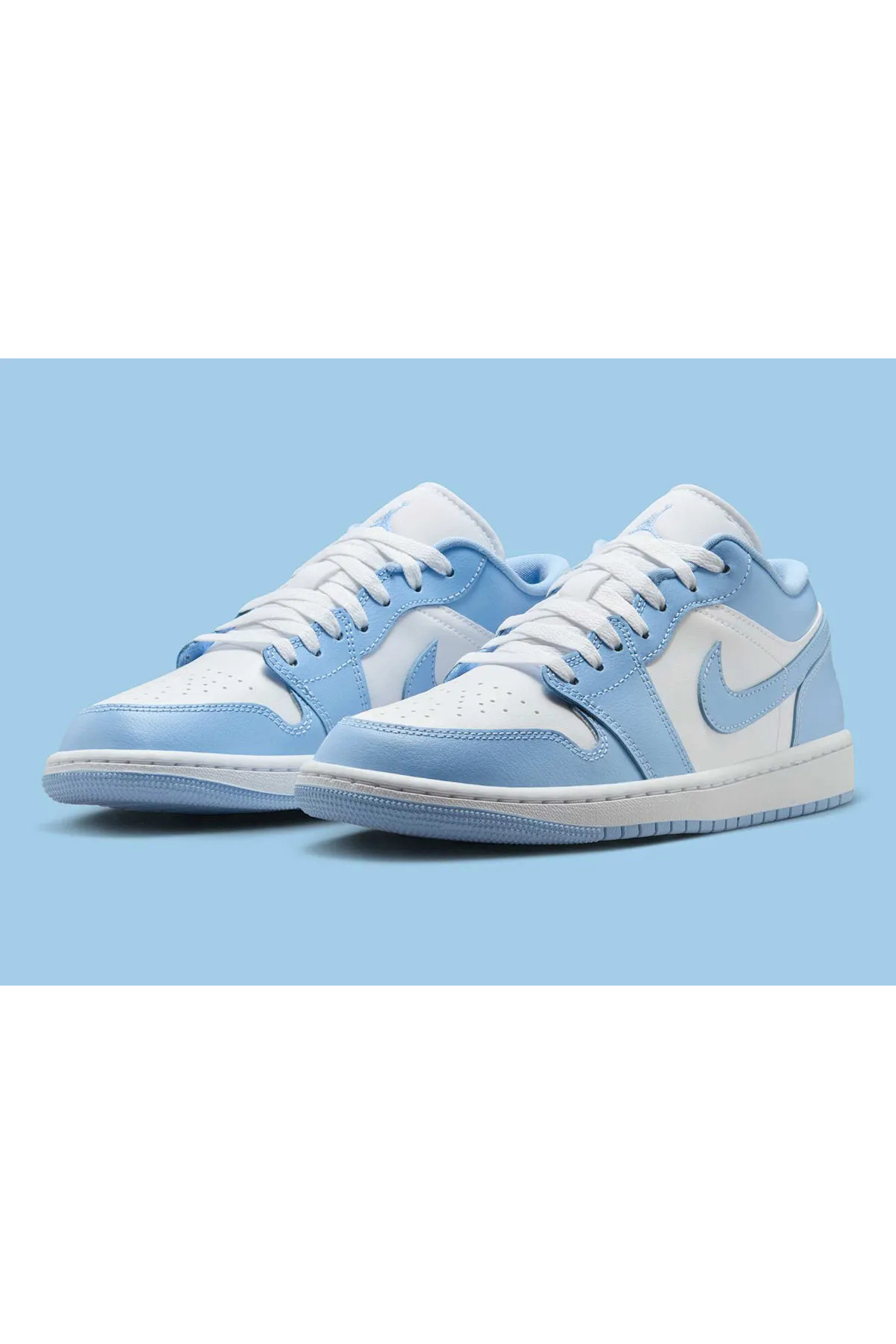 NIKE AIR JORDAN 1 LOW G ホワイト/ブルー28cm Nike Air Jordan 1 Low White Aluminum Basketbol Ayakkabısı HRNSPORT