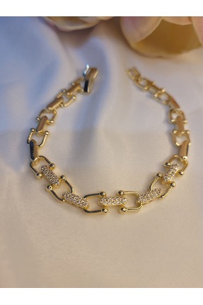 JEWELRY VİP Halka Bileklik Altın Kaplama 19 Cm