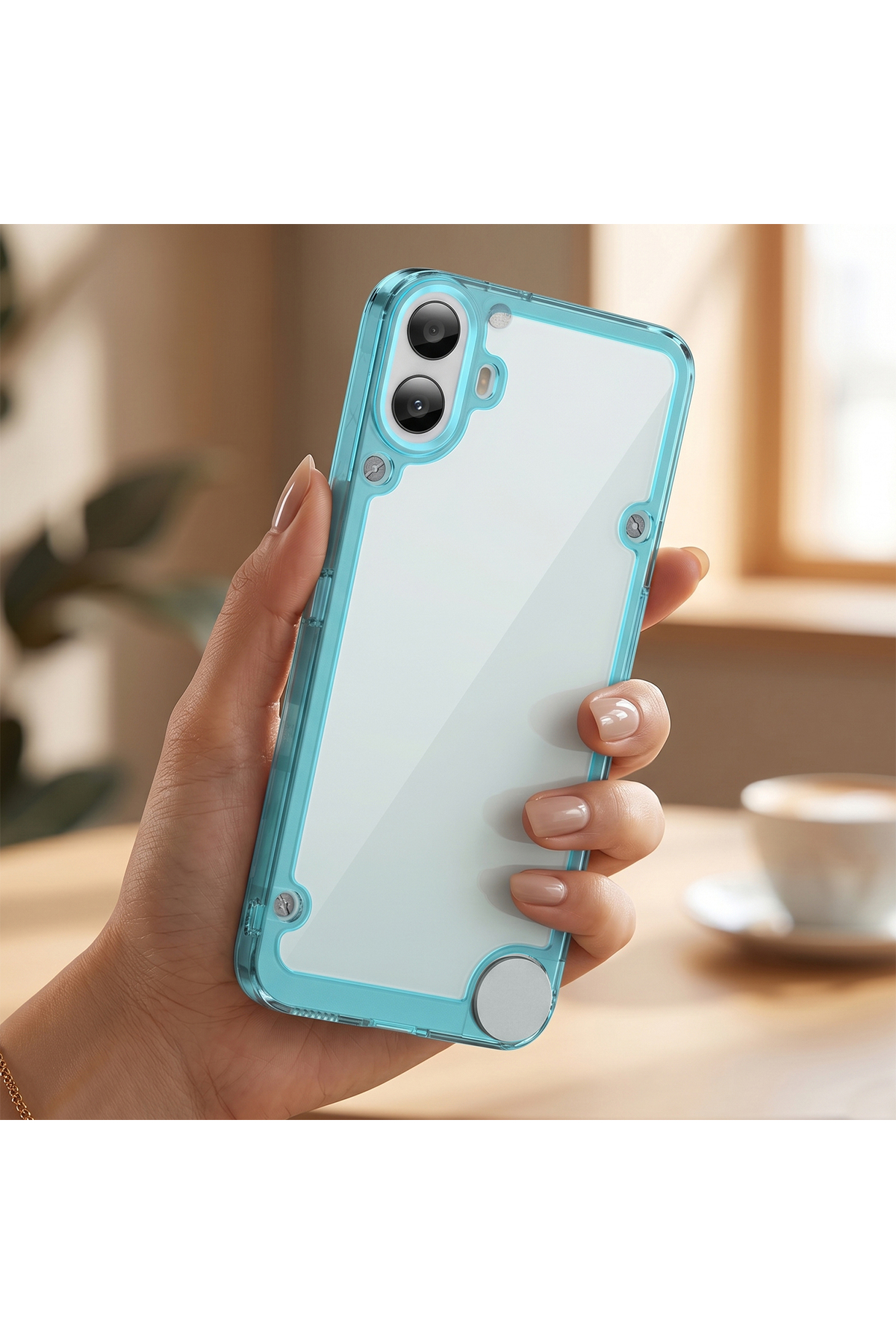 NOTHING CMF Phone 1 Kılıf Kamera Korumalı Darbe Emici Şeffaf Arka