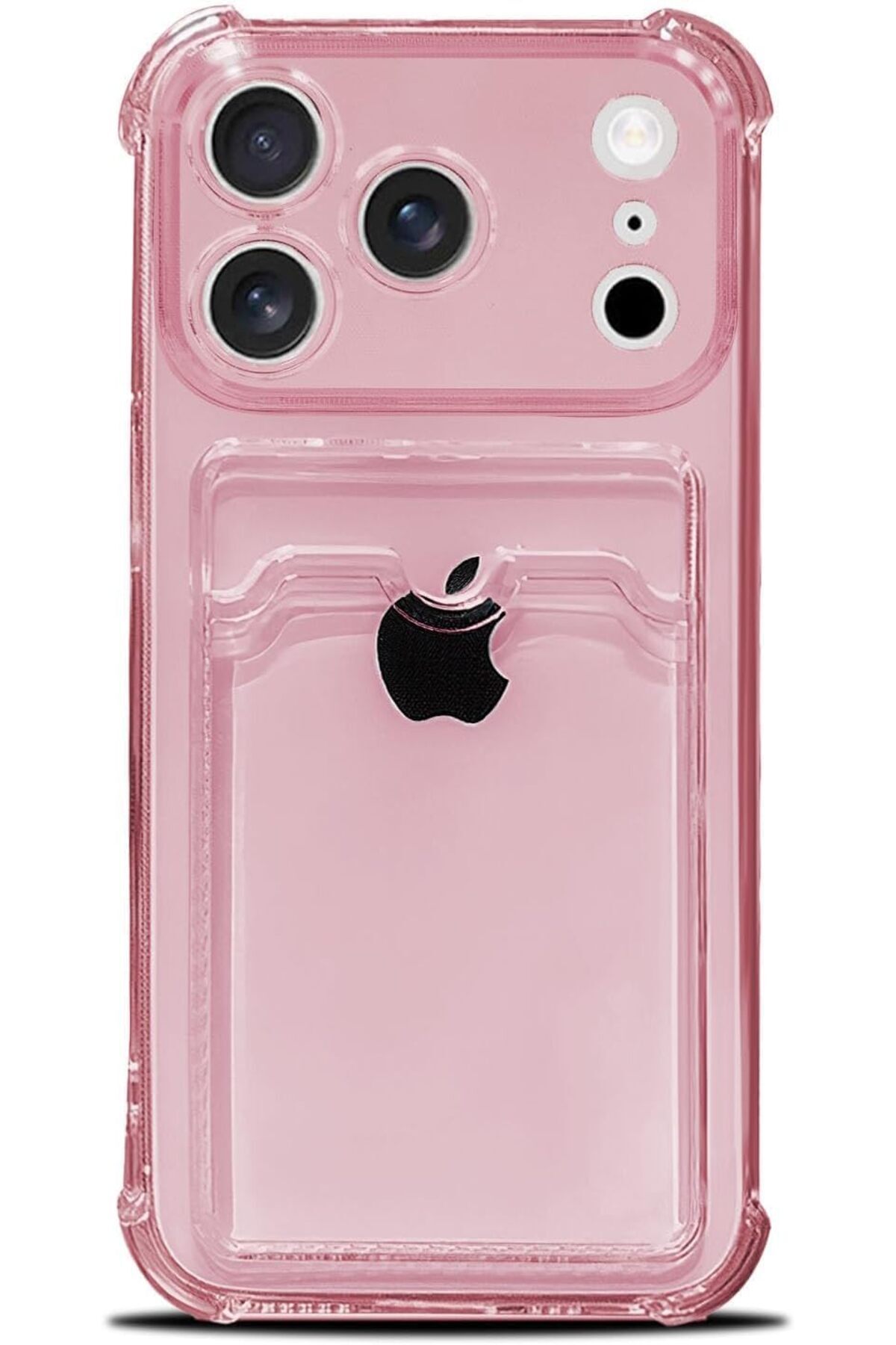 Iphone 17 Pro Uyumlu Kamera Korumali Kartlikli Koseleri Airbag Tasarimli Darbe Onleyici Seffaf Silikon Kilif P - %10 İndirim