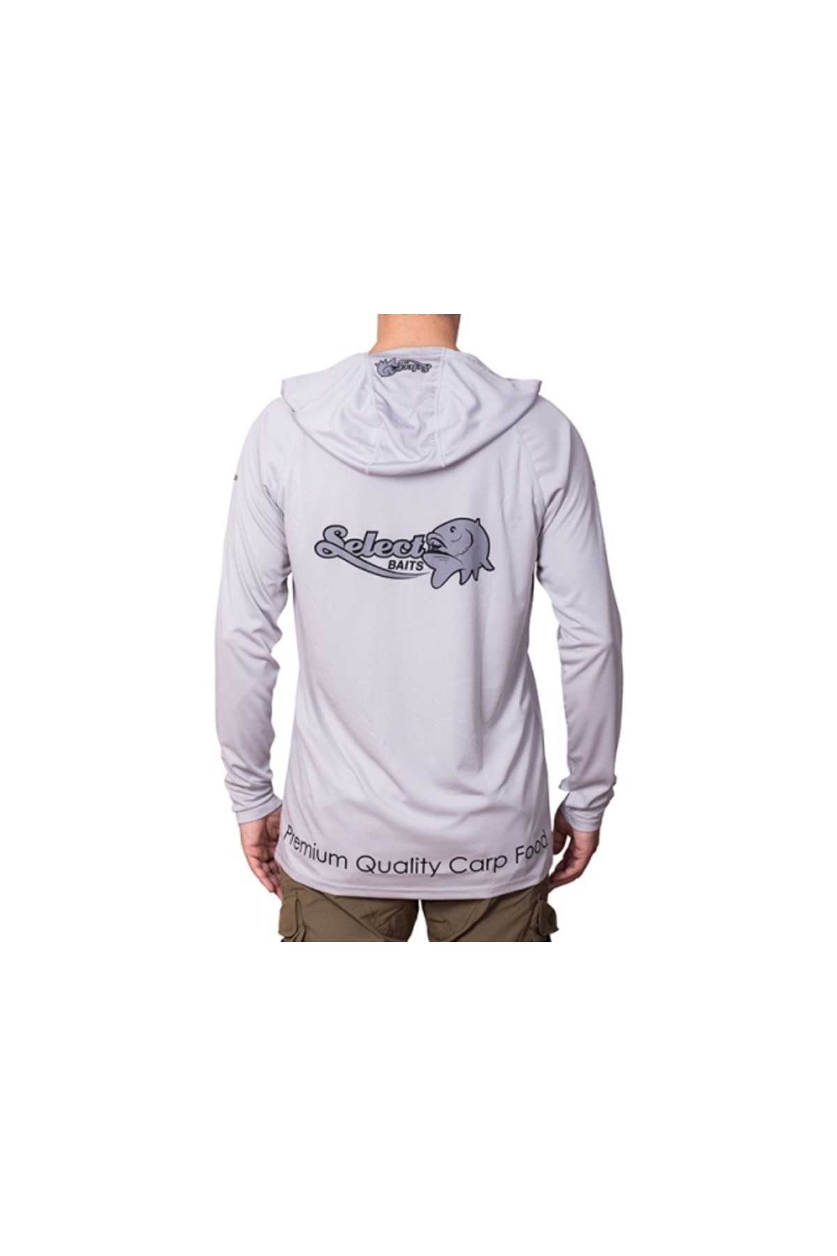 Select Baits UV Long Sleeve Hoodie UPF 50+ Light Grey XL [2]