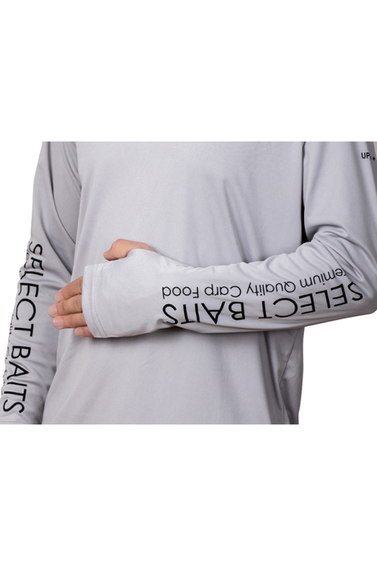 Select Baits UV Long Sleeve Hoodie UPF 50+ Light Grey XL [3]