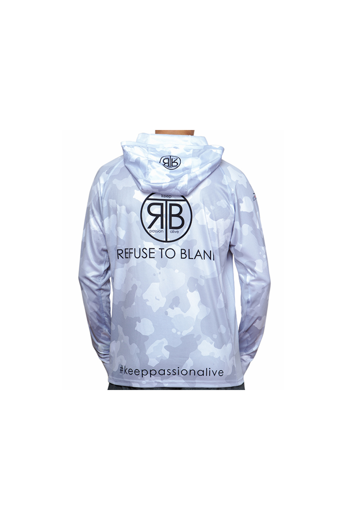 RTB UV Long Sleeve Hoodie UPF 50+ Light Camo Grey L [2]