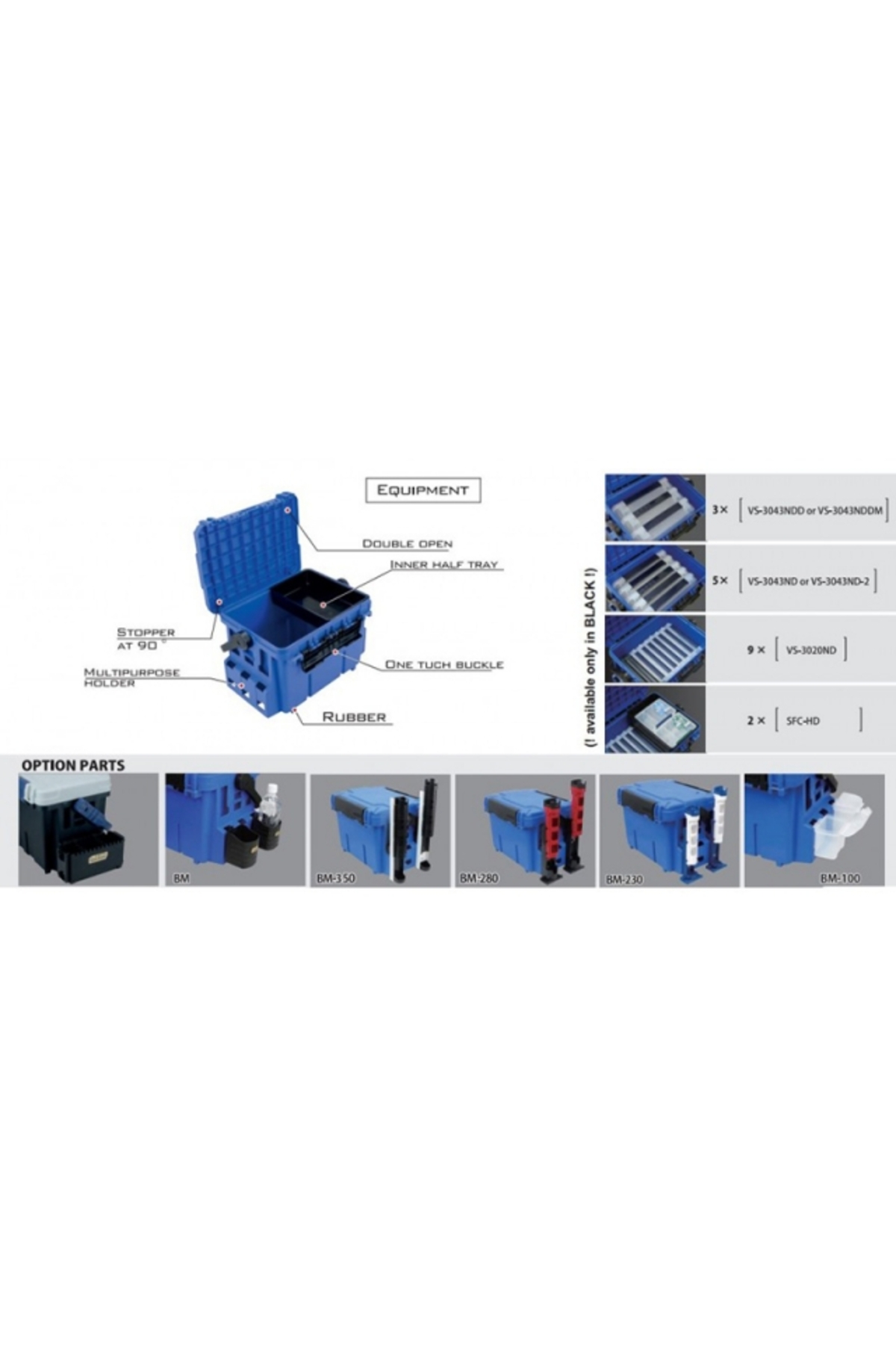 Cutie Meiho Bucket Mouth BM-5000 Black [2]