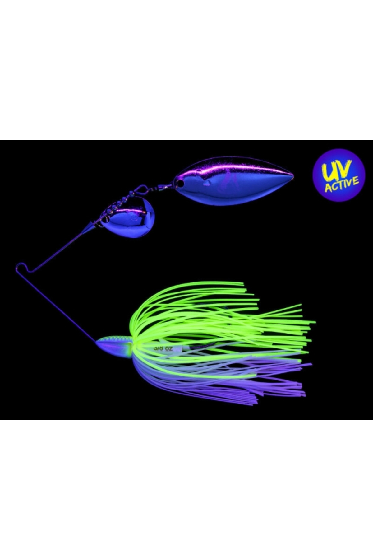 Keitech Tee-Bone Spinnerbait Tandem Willow 14g White Chartreuse 509 14g [1]