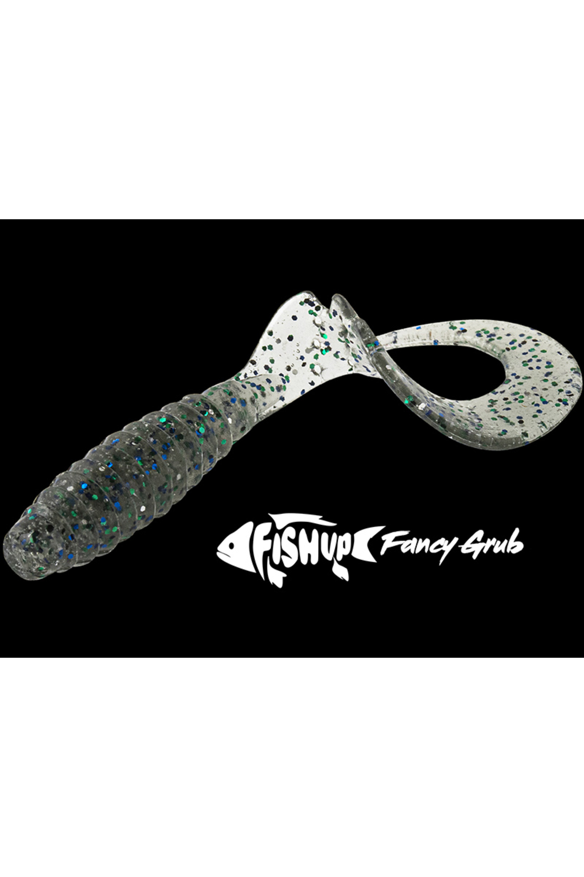 FishUp Fancy Grub 6.3cm #050 Green Pumpkin Brown Red and Purple 6.3cm Green Pumpkin Brown Red and Purple [2]