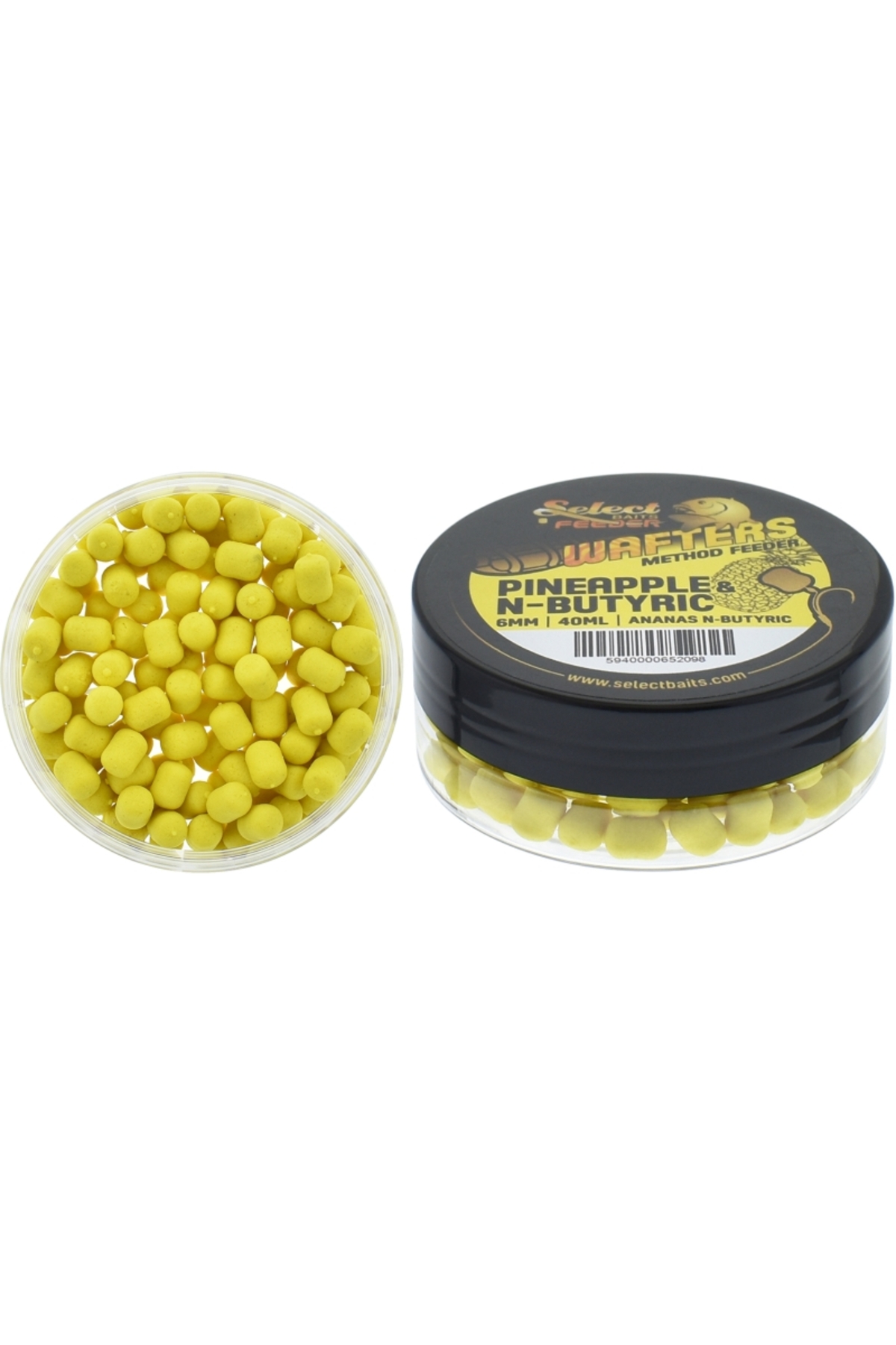 Pescuit si vanatoare - Momeli critic echilibrate Select Baits Method Feeder Wafters Pineapple N-Butyric 8mm