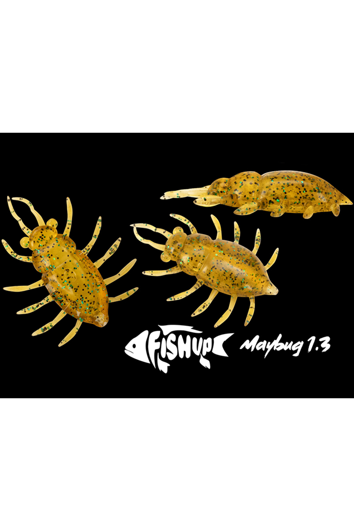 FishUp Maybug 2.5cm #050 Green Pumpkin Brown Red and Purple 2.5cm #050 [2]