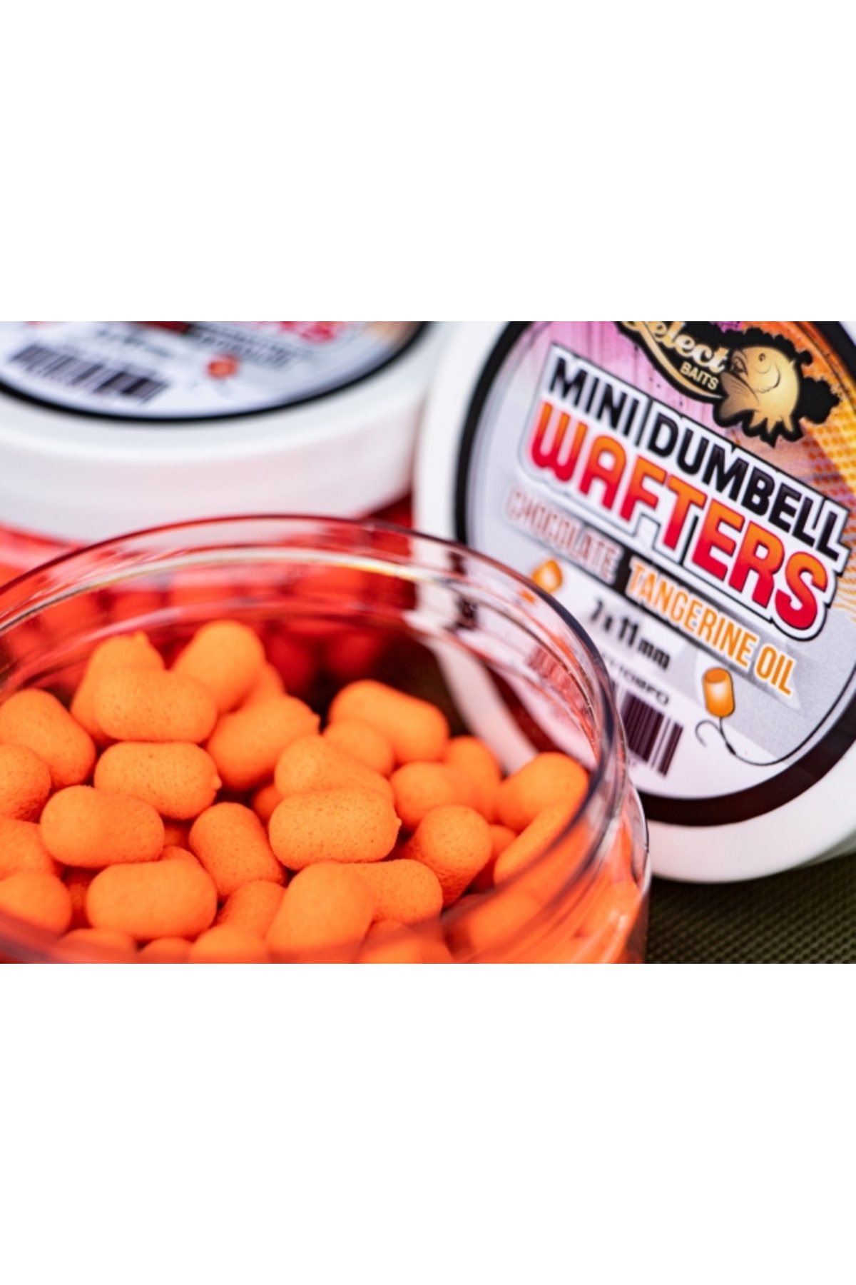 Select Baits Mini Dumbells Wafters Chocolate and Tangerine Oil 7 x 11mm 7 x 11mm [1]