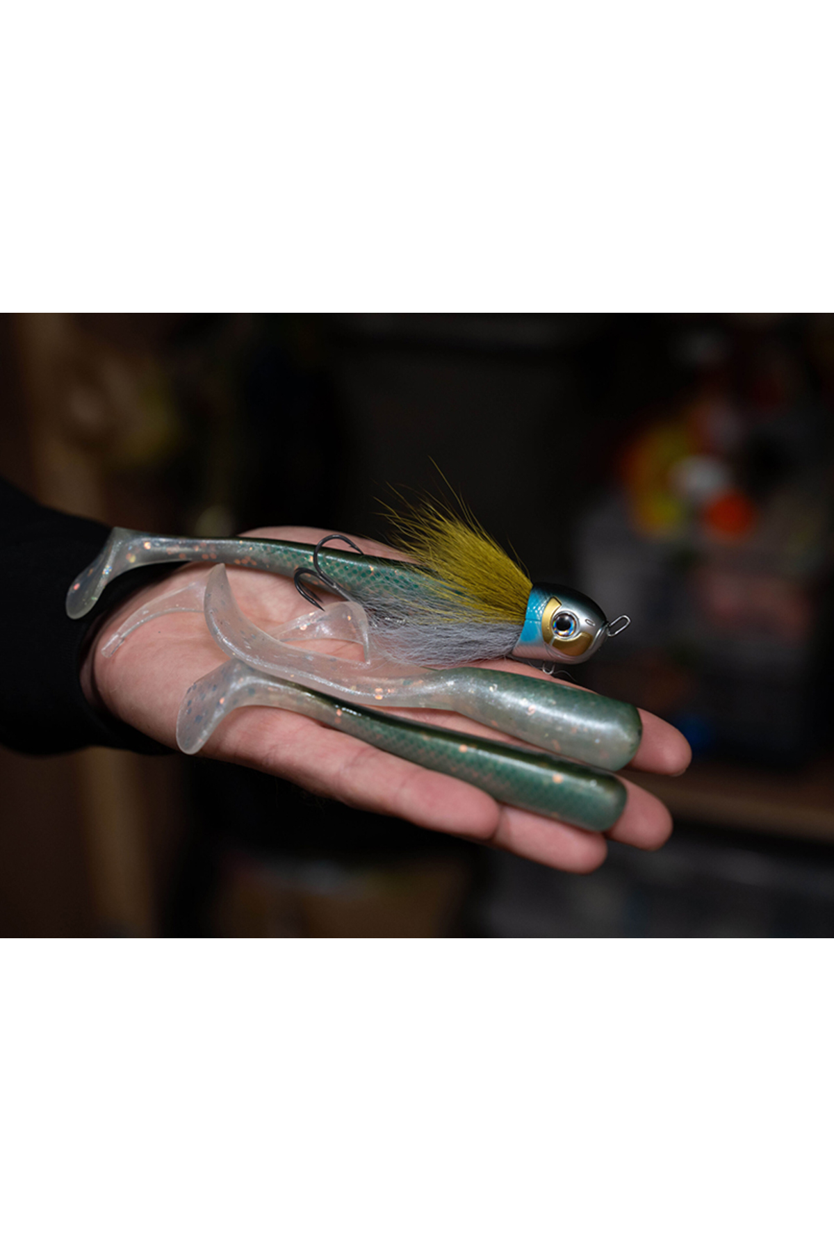 Coada de rezerva Blackbay BlackTail Shad Junior 13cm 22g Albino 13cm 22g Albino [2]