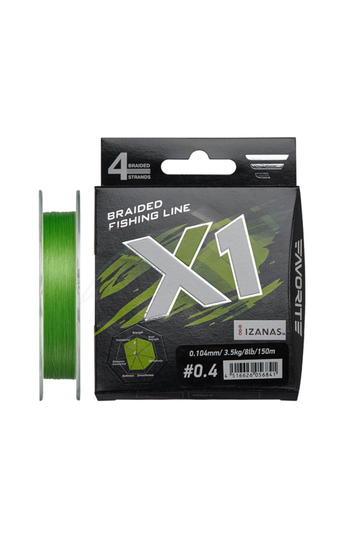 Fir - Fir textil Favorite X1 4X 150m Green #1.5 / 0.205mm / 11.4kg