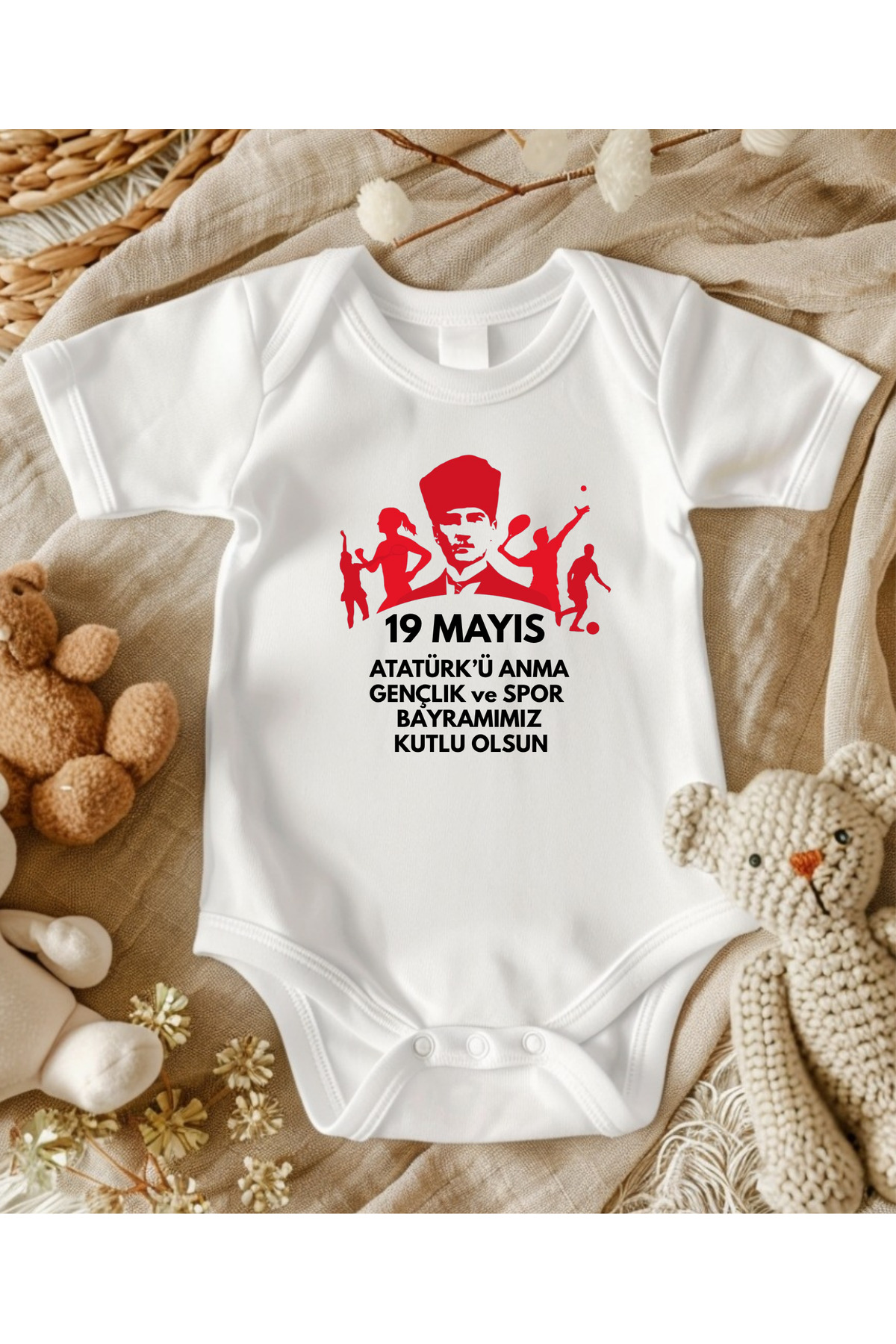 Baby Bodysuit Girl Boy Bodysuit with May 19 Design