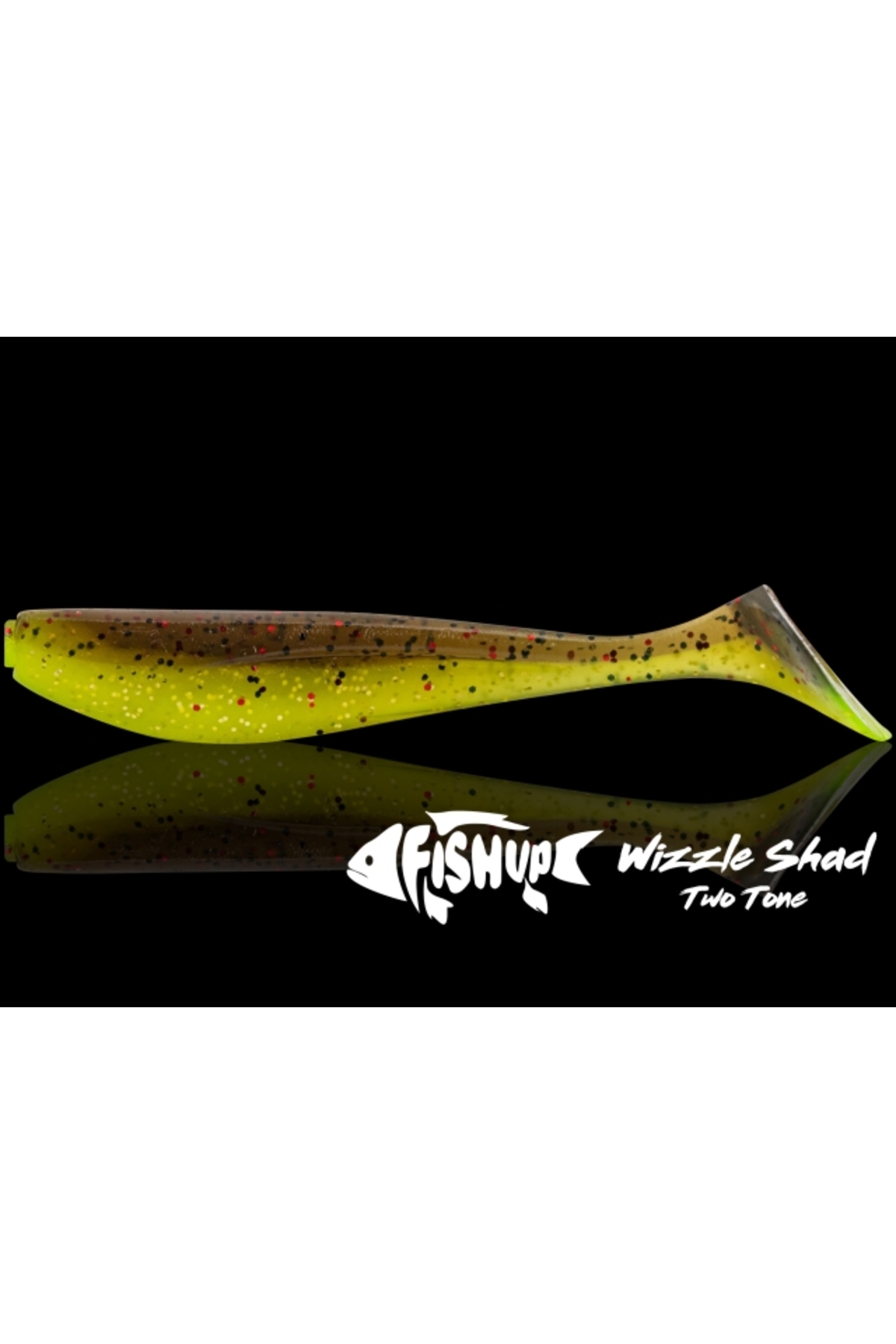 FishUp Wizzle Shad 8cm #204 Green Pumpkin Chartreuse 8cm #204 Green Pumpkin Chartreuse [1]