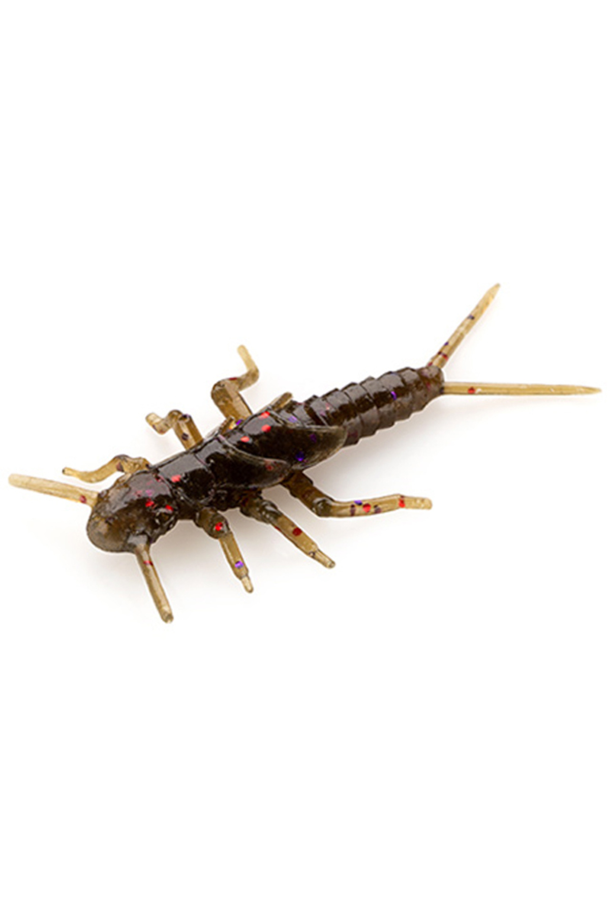 Nălucă - FishUp Stonefly 2.1cm #050 Green Pumpkin Brown Red & Purple 2.1cm #050 Green Pumpkin Brown Red & Purple